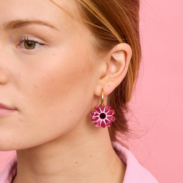 Hattie Earrings - Red