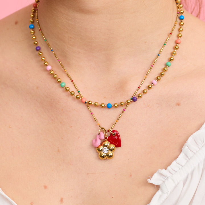 Birthstone Flower Charms - Gold