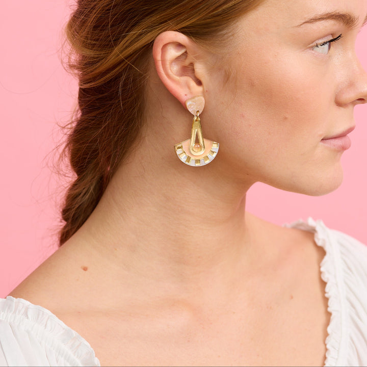 Electra Earrings - gold/gold
