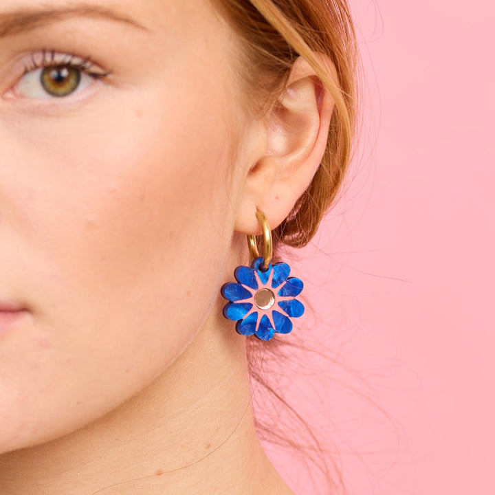 Hattie Earrings - Cobalt