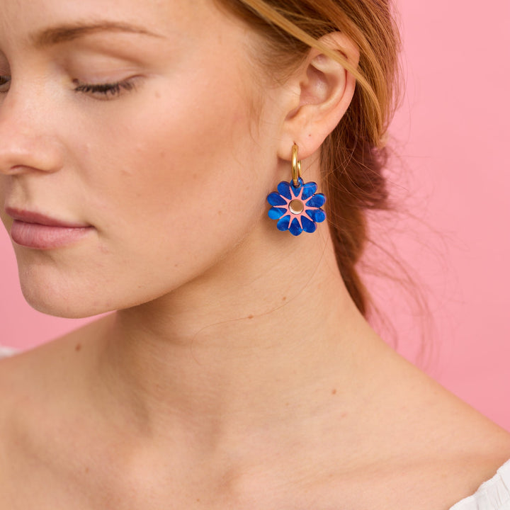 Hattie Earrings - Cobalt