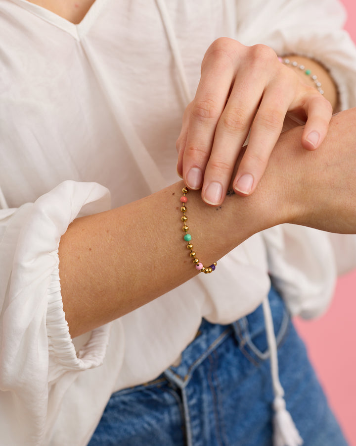 Ball Chain Bracelet - Gold