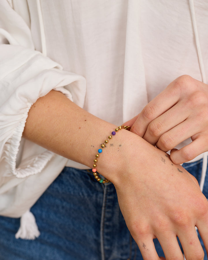 Ball Chain Bracelet - Gold