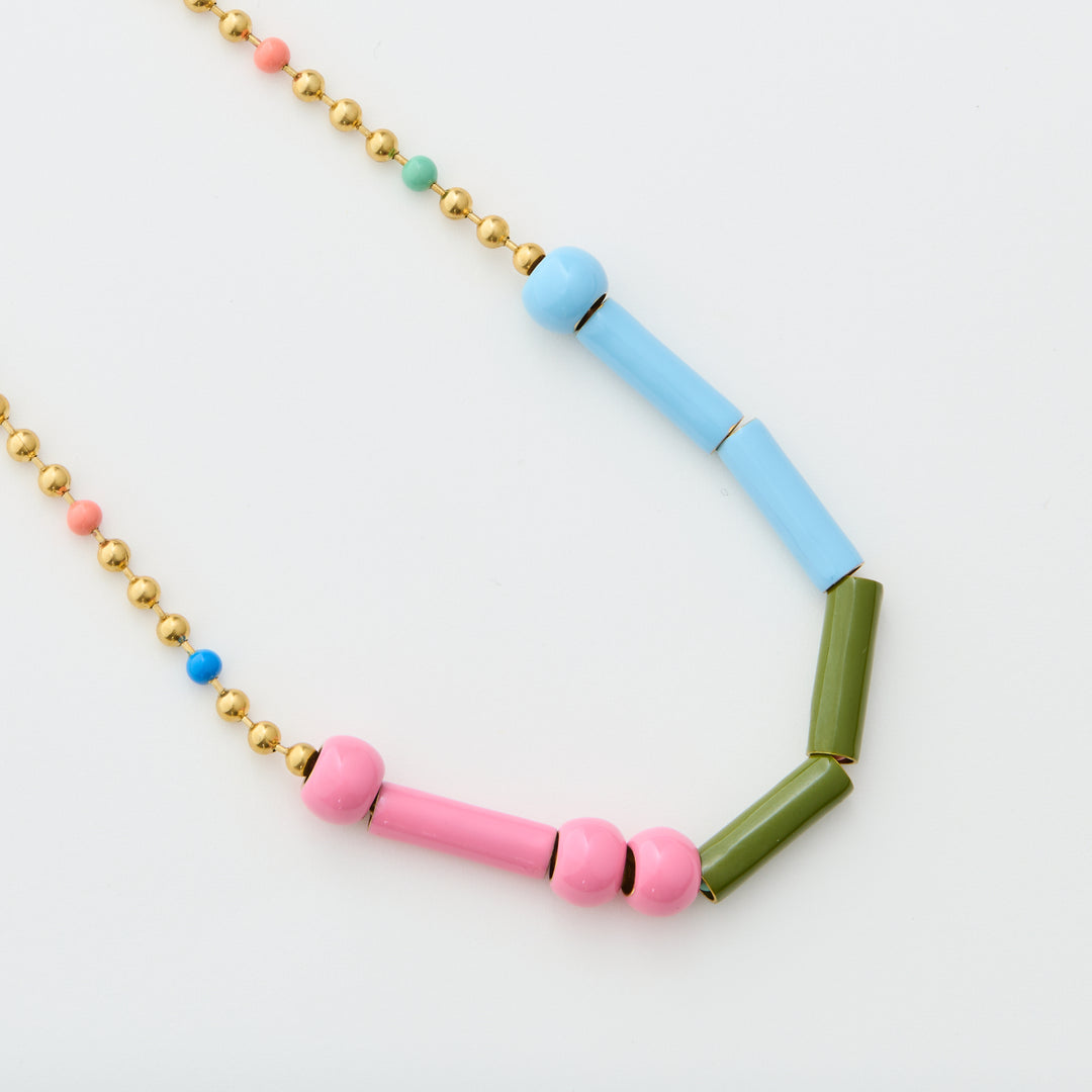 Ball Chain Necklace - Gold - 42cm
