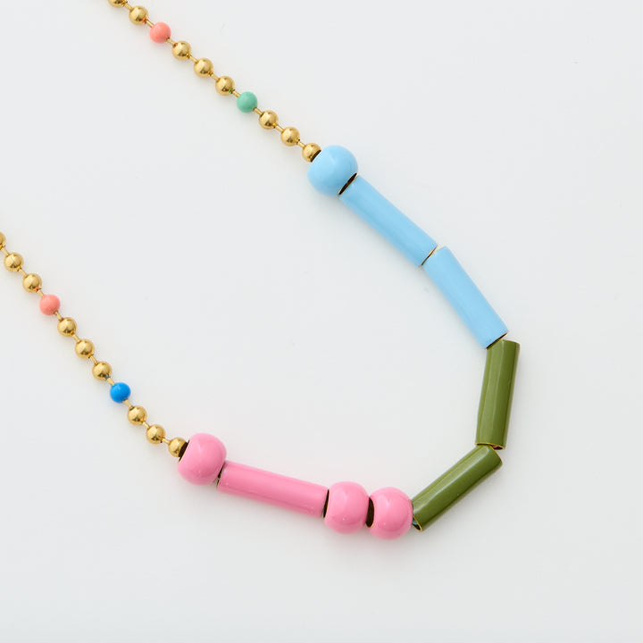Ball Chain Necklace - Gold - 42cm