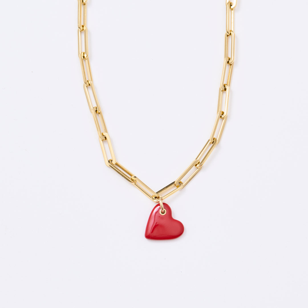 Paperclip Chain Necklace - Gold