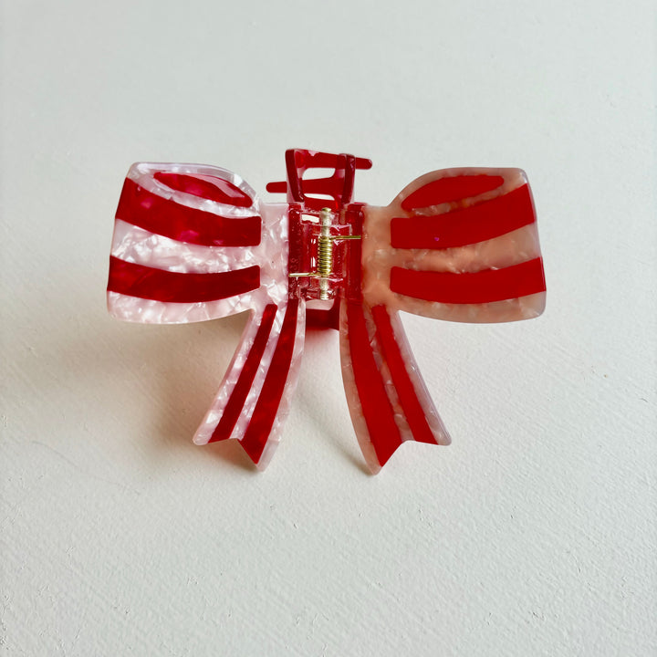 Bow Hair Clip - Red