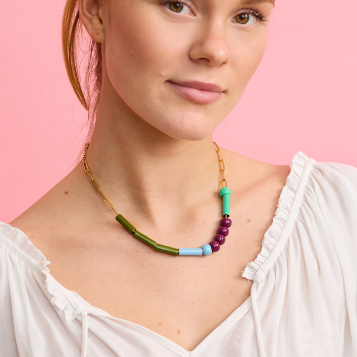 Ball Chain Necklace - Gold - 42cm