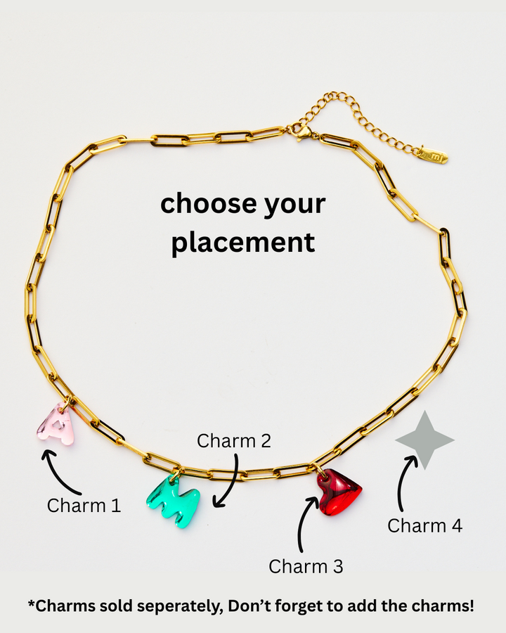 Paperclip Chain Necklace - Gold