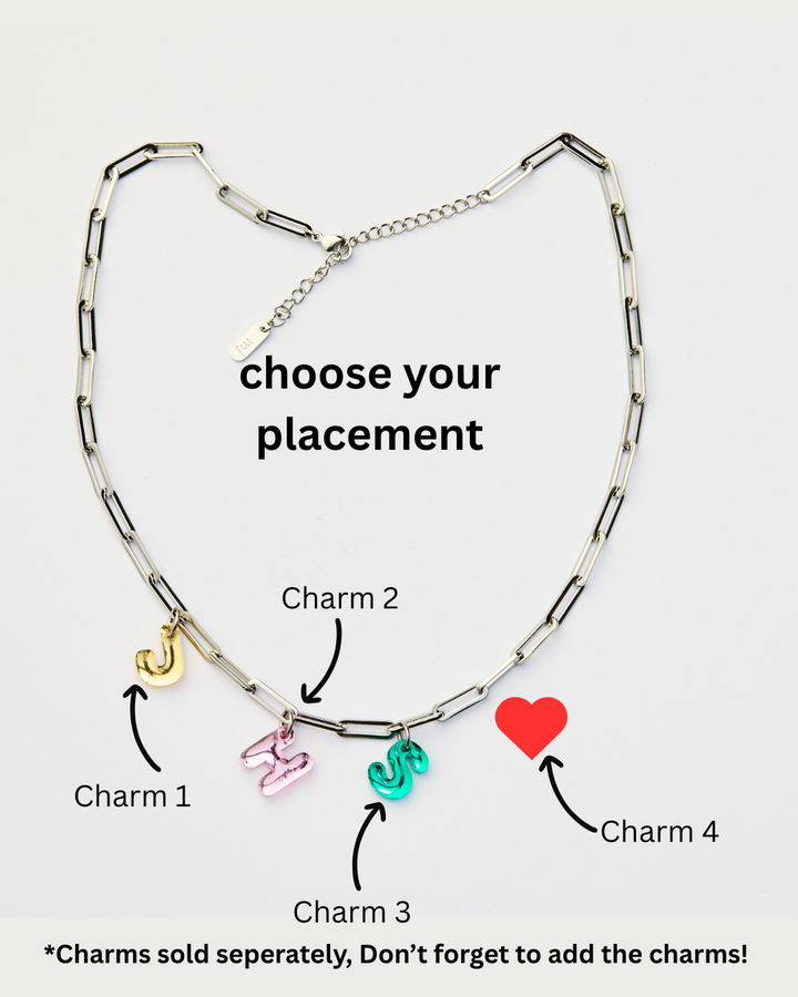 Paperclip Chain Necklace - Silver