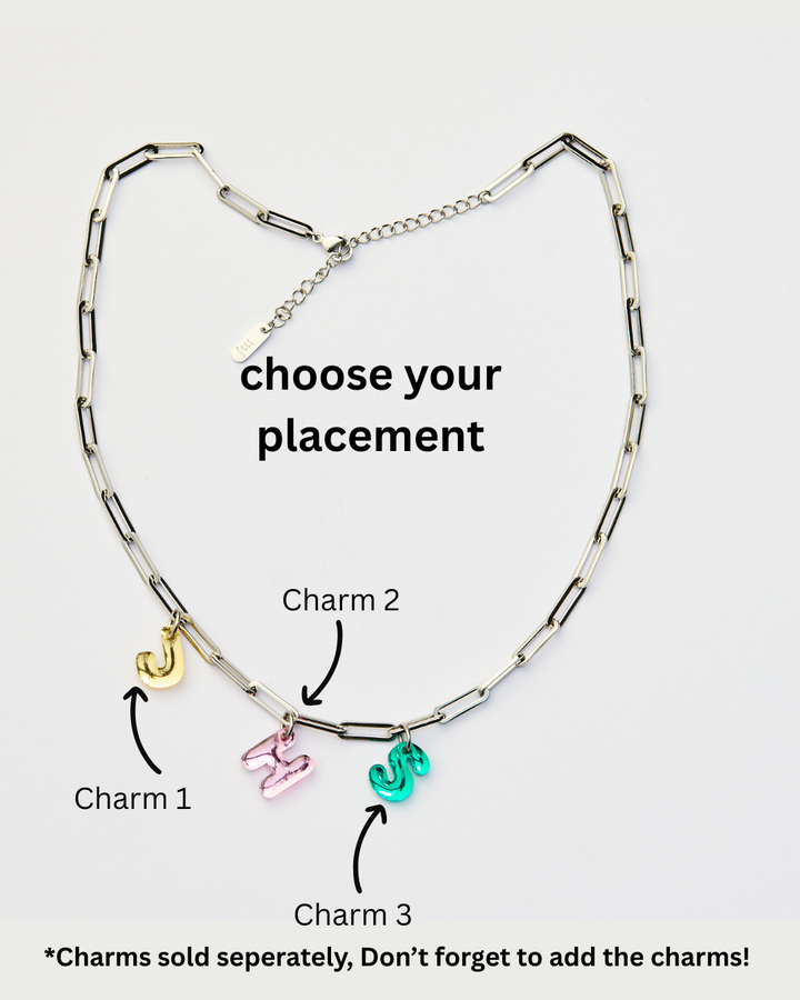 Paperclip Chain Necklace - Silver