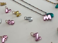 Violet Bubble Charm with Gold