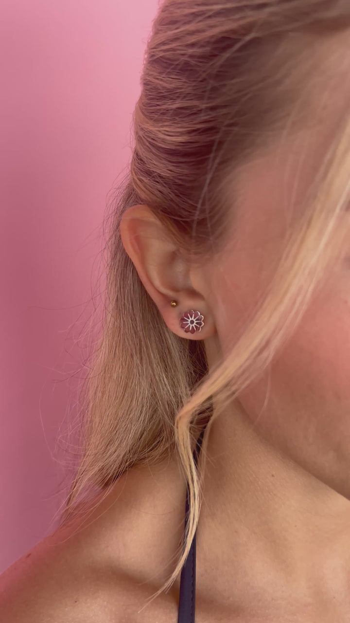 Olearia Studs - Silver