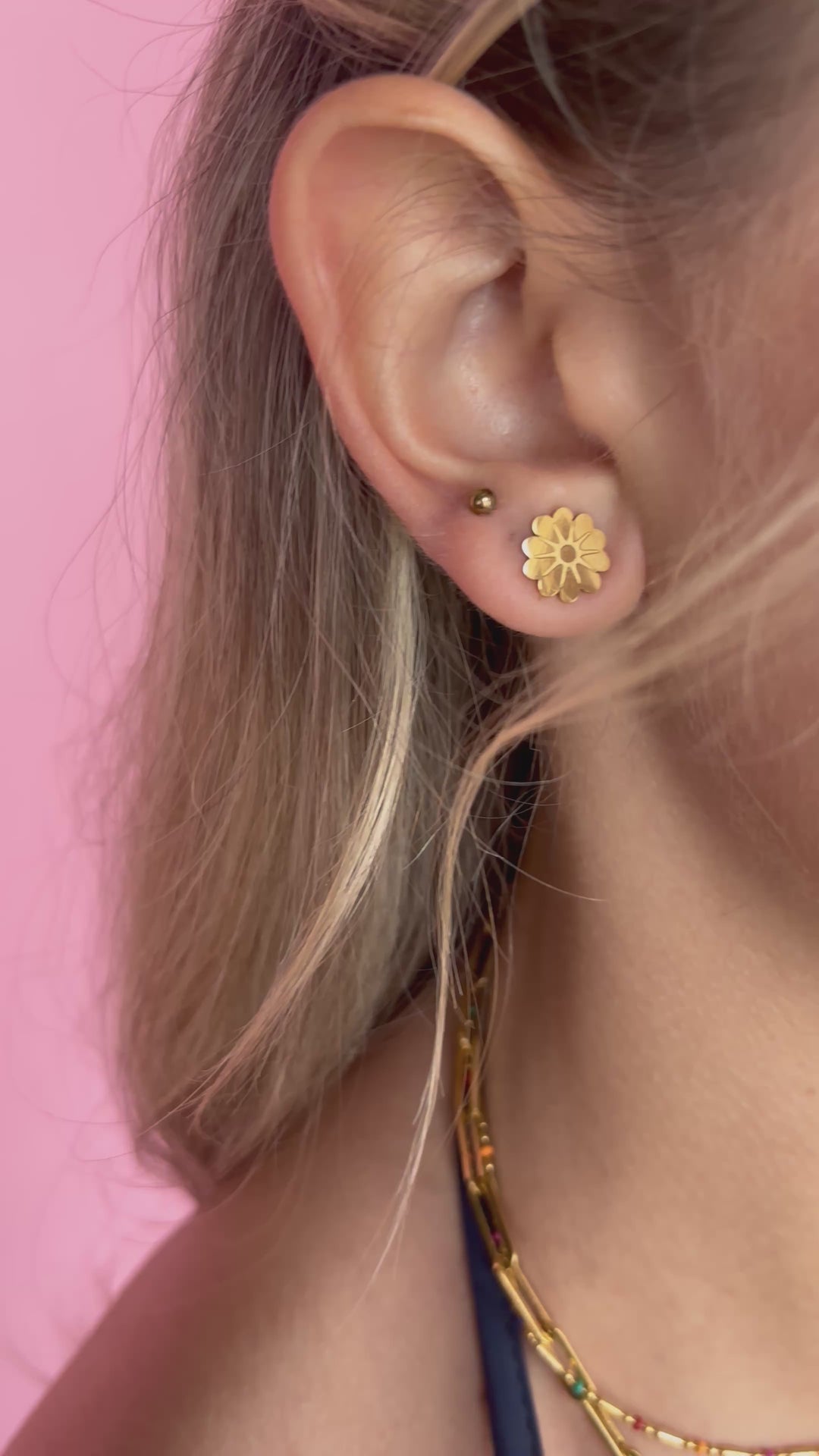Olearia Studs - Gold
