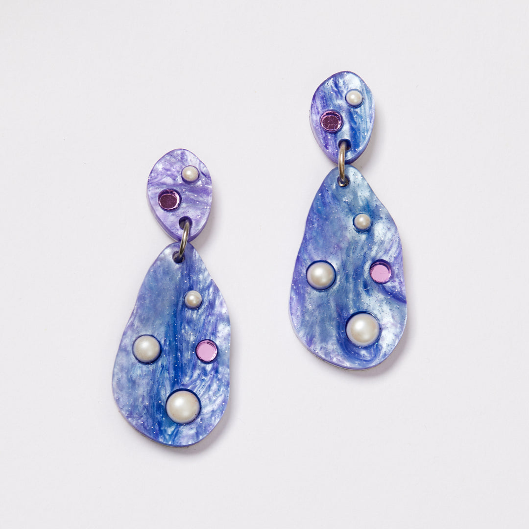 Ocean Earrings - Lilac